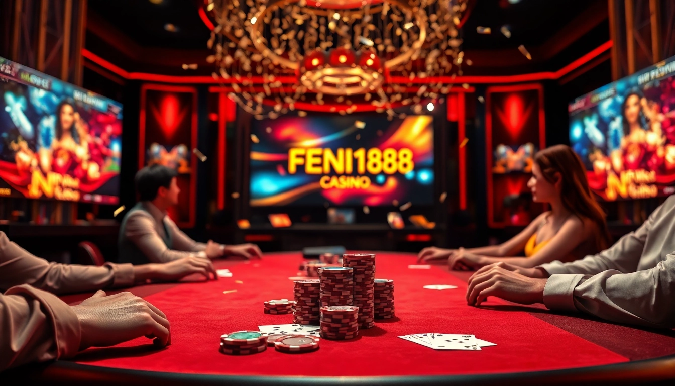 Experience the excitement of FENIX168 with its luxurious casino gaming atmosphere.