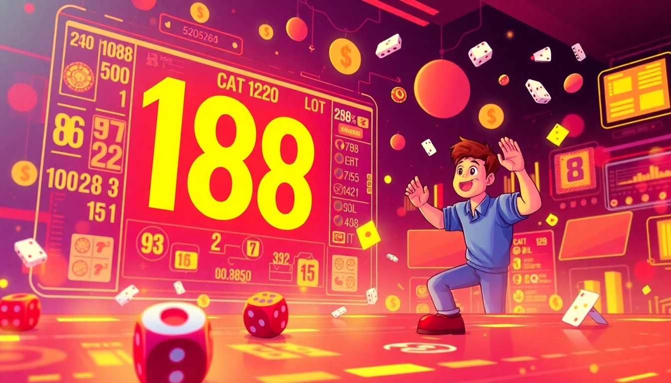 Experience the thrill of cat888 with dynamic online betting visuals in a vibrant gambling scene.