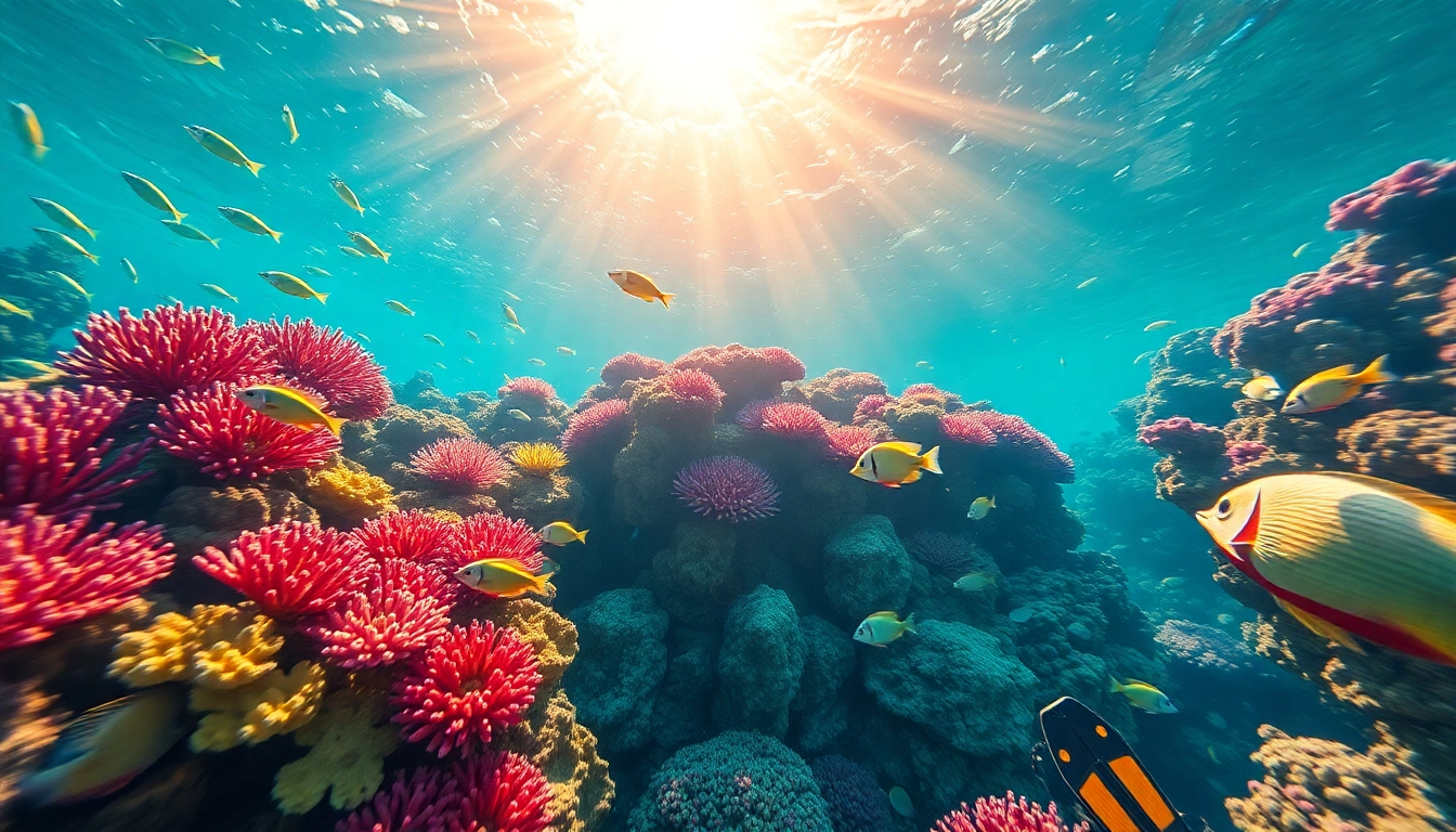 Explore the vibrant coral reef and marine life in an engaging marine88 underwater scene.