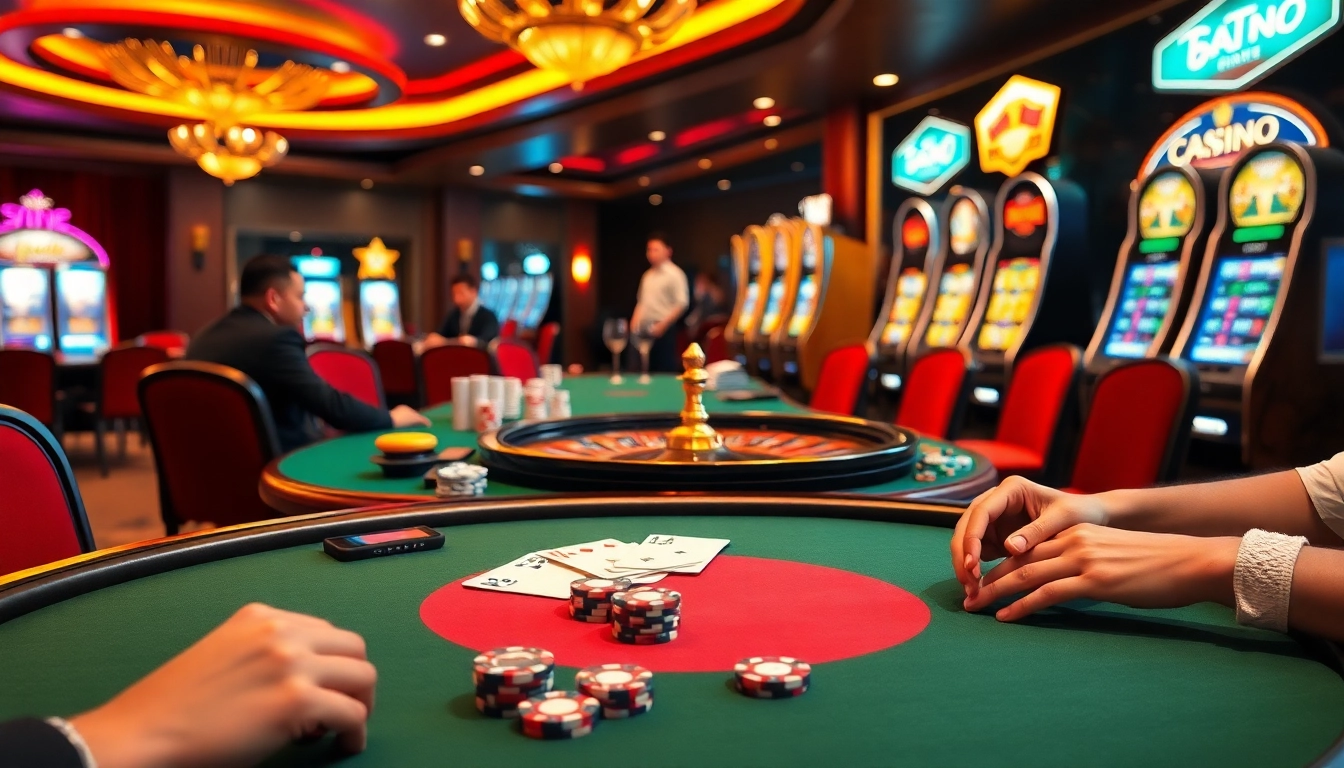 Explore the tiêu chí lựa chọn nhà cái with engaging casino activities and vibrant poker tables.