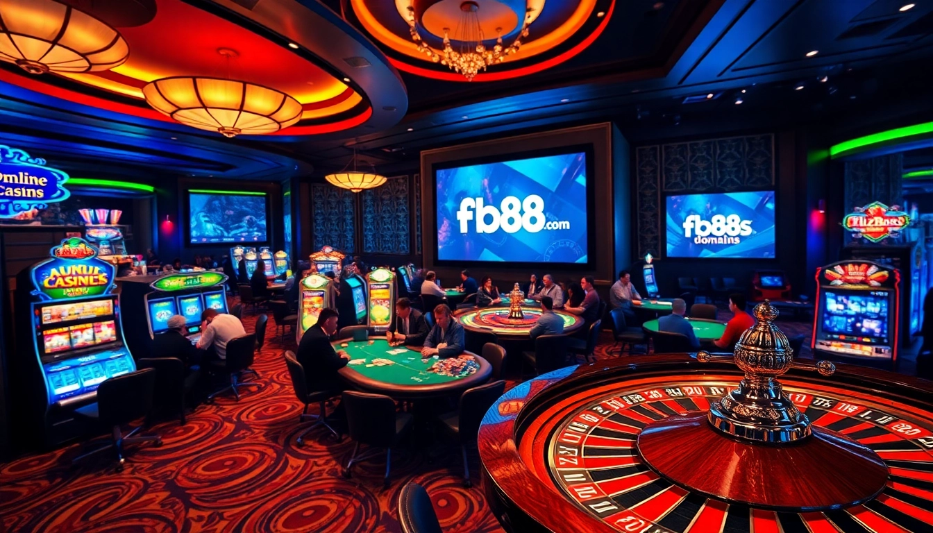 Experience the thrill of gambling at fb88s.domains with vibrant casino tables and exciting card games.