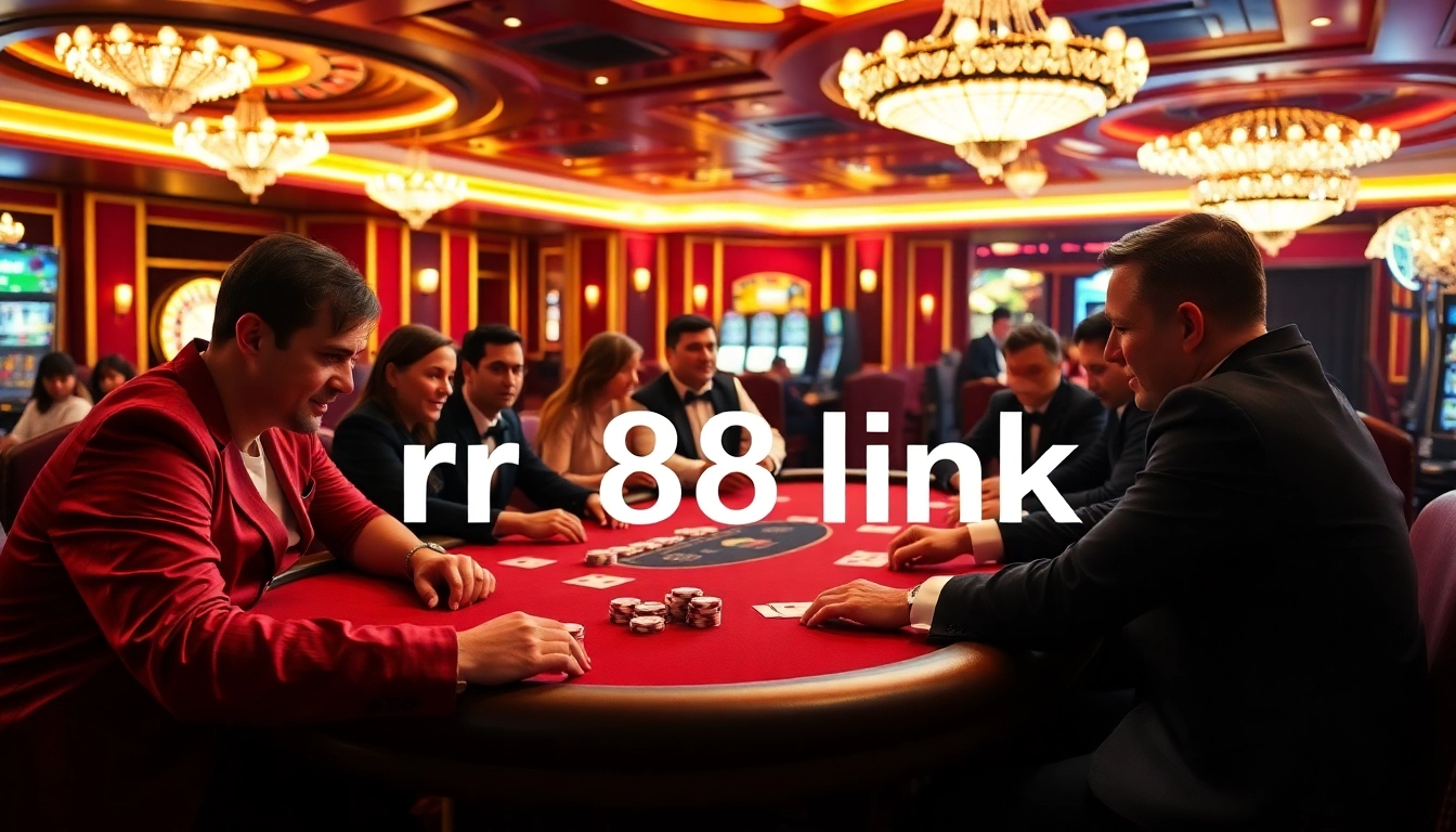 Engage with the rr88 link at a dazzling casino poker table, where players experience high-stakes excitement and strategy under elegant lighting.