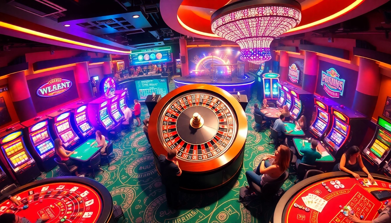 The lively casino scene at https://thabetcom.dev/ captures players strategizing and winning at a vibrant roulette table.