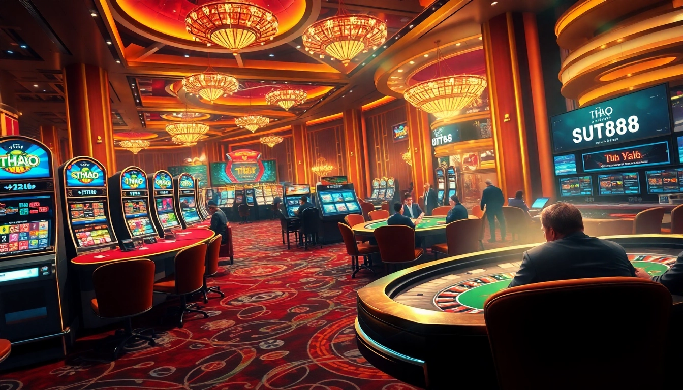 Experience the thrill of THỂ THAO SUT88 with dynamic casino games showcasing betting action.