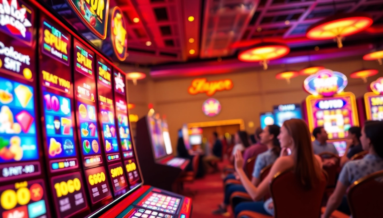 Explore the thrilling Slot gacor experience with this vibrant slot machine image glowing with excitement.