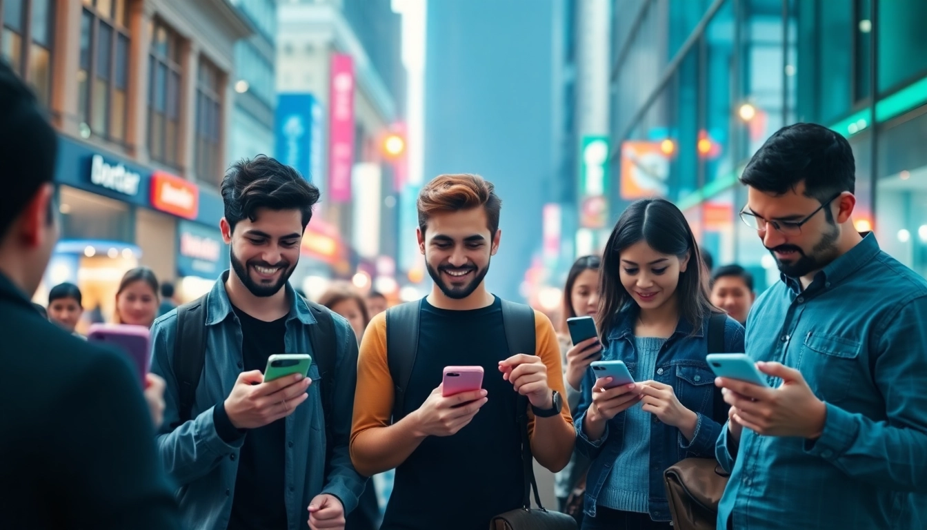 Engage with https://69vncom.app/ through a vibrant digital community interacting with technology.