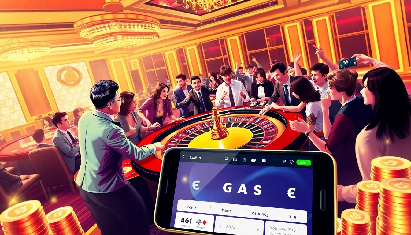 Experience the excitement of a casino with a roulette table featuring action, players, and the essence of https://japanesecasino-online.com/.