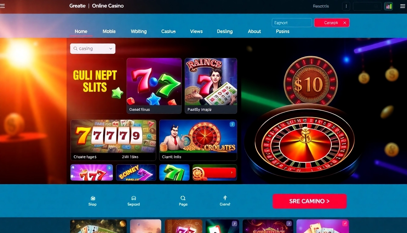 Cazinouri online germania fără depunere - Engage with a dynamic online casino interface featuring popular games.